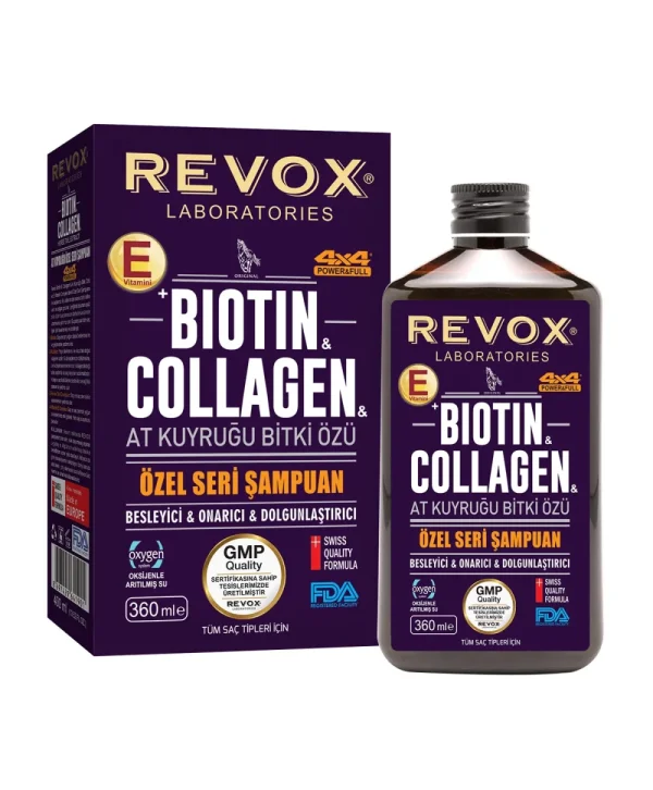 Revox At Kuyruğu Biotin Collagen Şampuan 360 ml