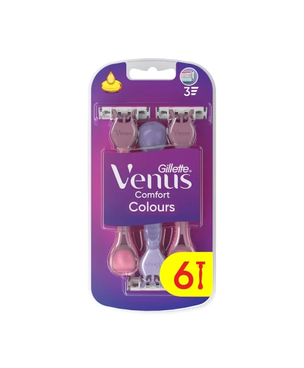 Gillette Venus Renkli Kullan At Tıraş Bıçağı 3 Bıçaklı 4+2 Adet