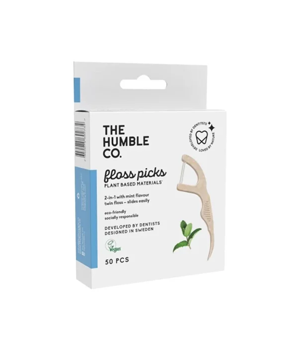 Humble Brush Floss Pick Kürdanlı Diş İpi 50'li (Nane)