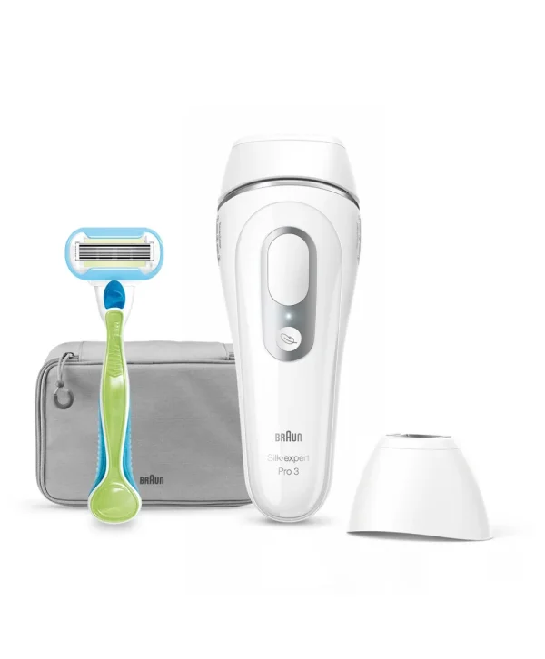 Braun Silk Expert Pro 3 PL3122 IPL Lazer Epilasyon Aleti + Venus Tıraş Makinesi + 2 Başlık + Çanta