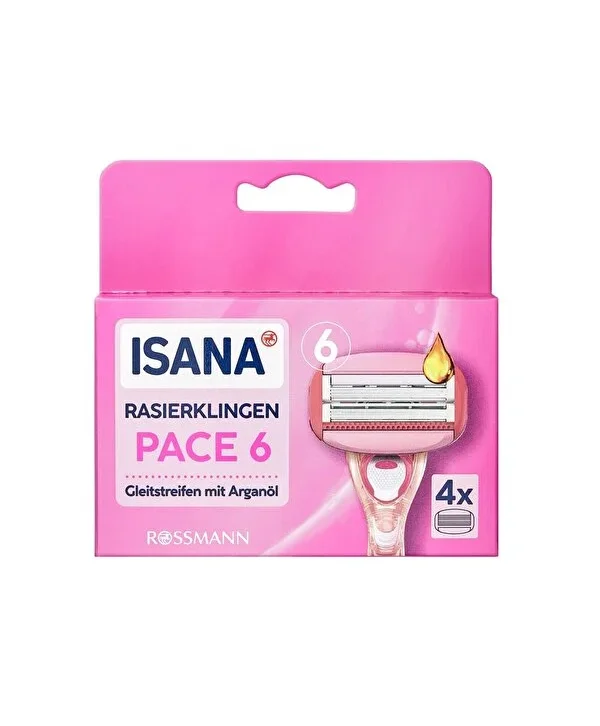 Isana Yedek Tıraş Bıçağı 6 Bıçaklı Kadınlar İçin 4'lü