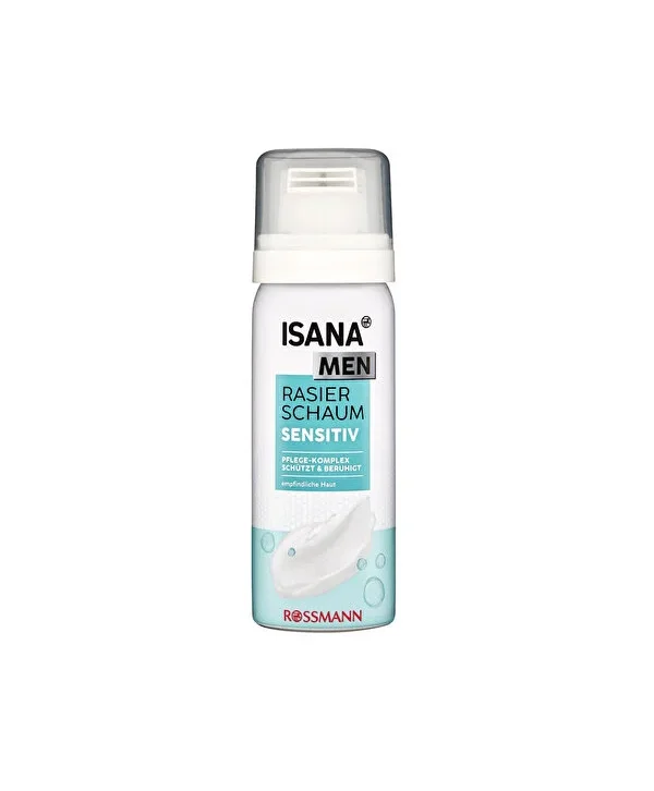 Isana Men Seyahat Boyu Tıraş Köpüğü Hassas Ciltler İçin 50 ml