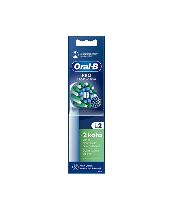 Oral-B Şarjlı Diş Fırçası Yedek Başlığı Cross Action X-Filament 2 Adet