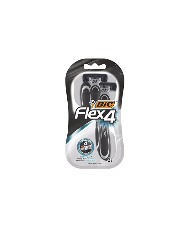 BIC Flex4 Traş Bıçağı 4 Bıçaklı 3'lü